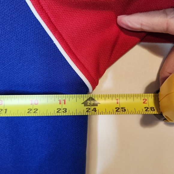 Texas Rangers True Fan XL Blue and Red Men's Jersey With Embroidered Front - Picture 8 of 9